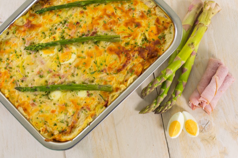 Asperge Ovenschotel met Ham 3kg