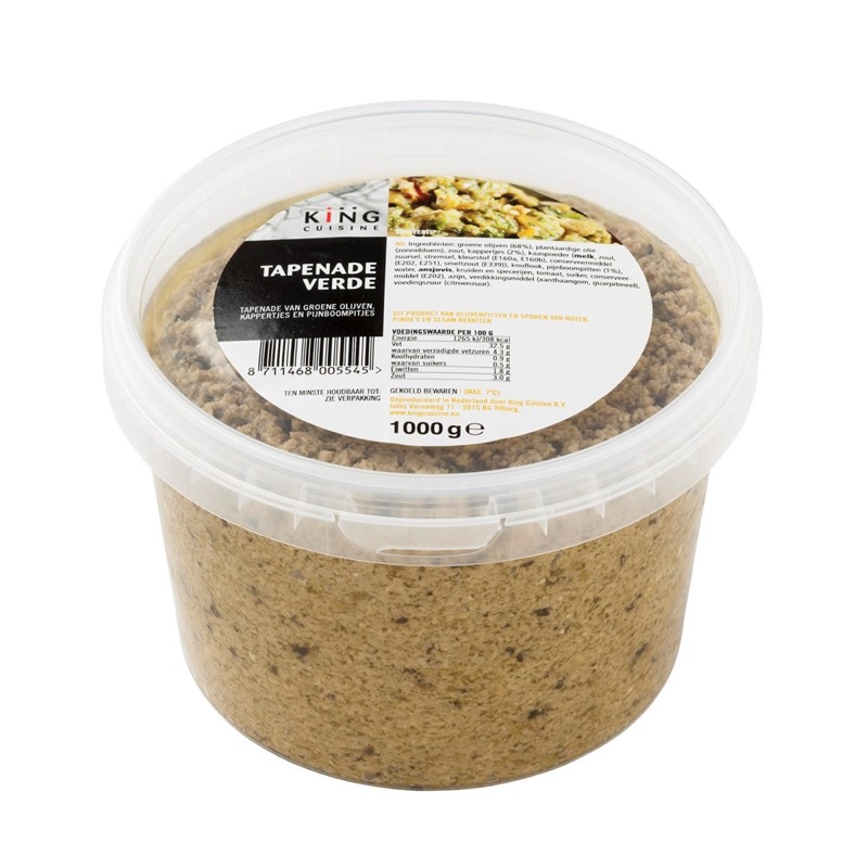 Groene Tapenade Pijnboompitten 1kg