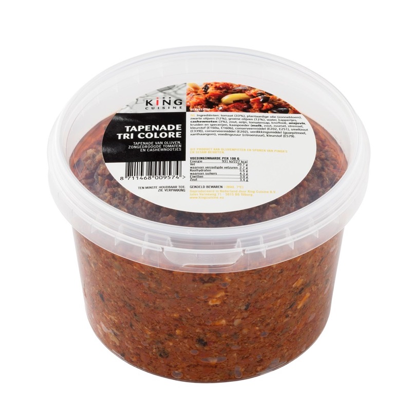 Toscaanse Tapenade (Tri Colore) 1kg