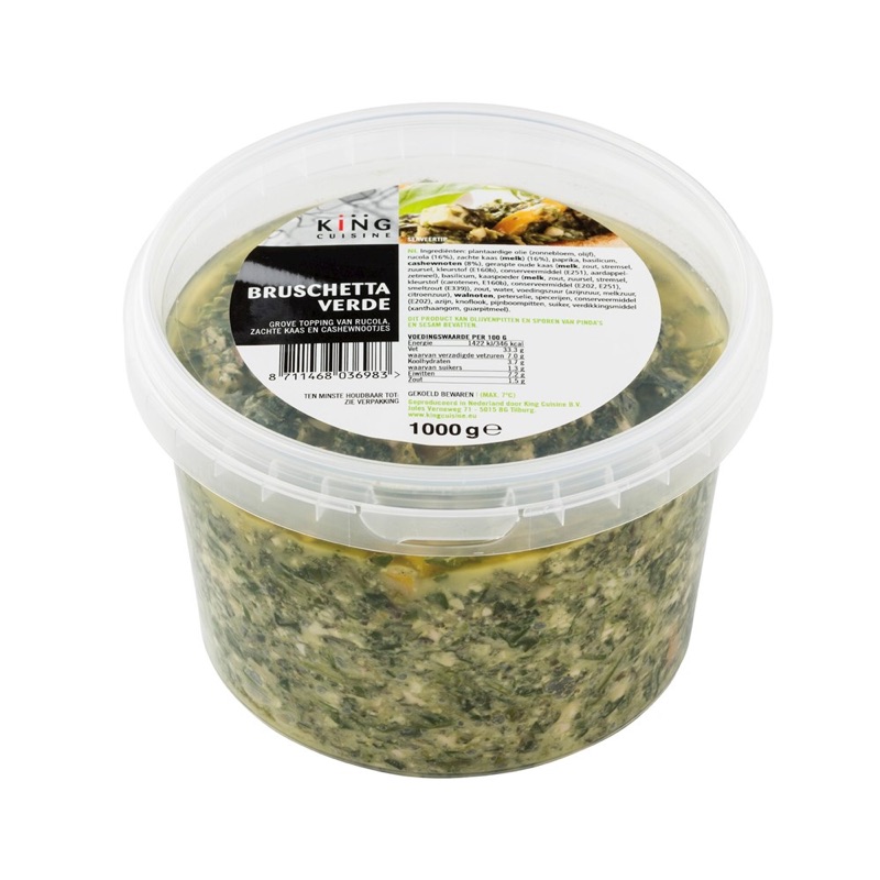 Bruschetta Rucola/Cashewnoten 1kg