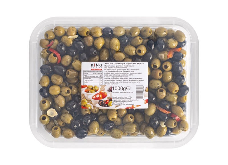 Gemengde Olijven met Paprika 1kg