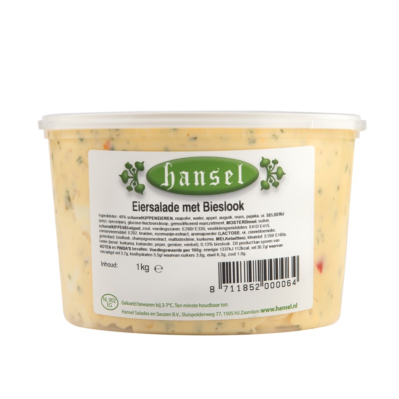 Eiersalade met Bieslook 1kg