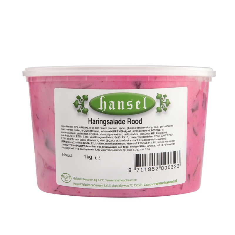 Haringsalade Rood 1kg