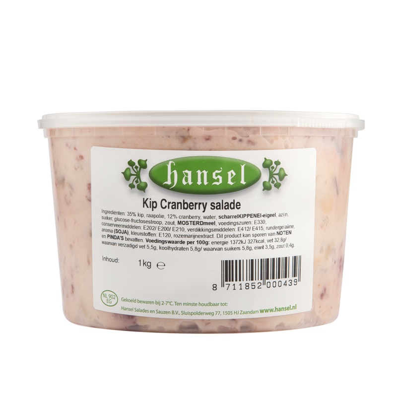 Kerst Cocktail Kip-Cranberry 1kg
