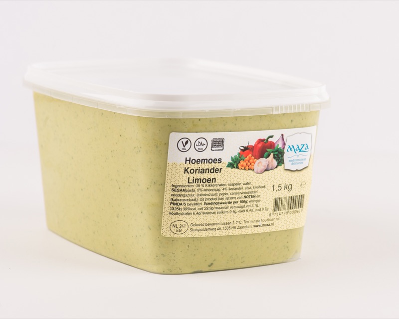 Hoemoes Koriander & Limoen 1,5kg