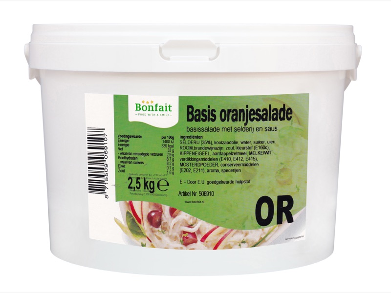 Oranjesalade Basis 2,5kg