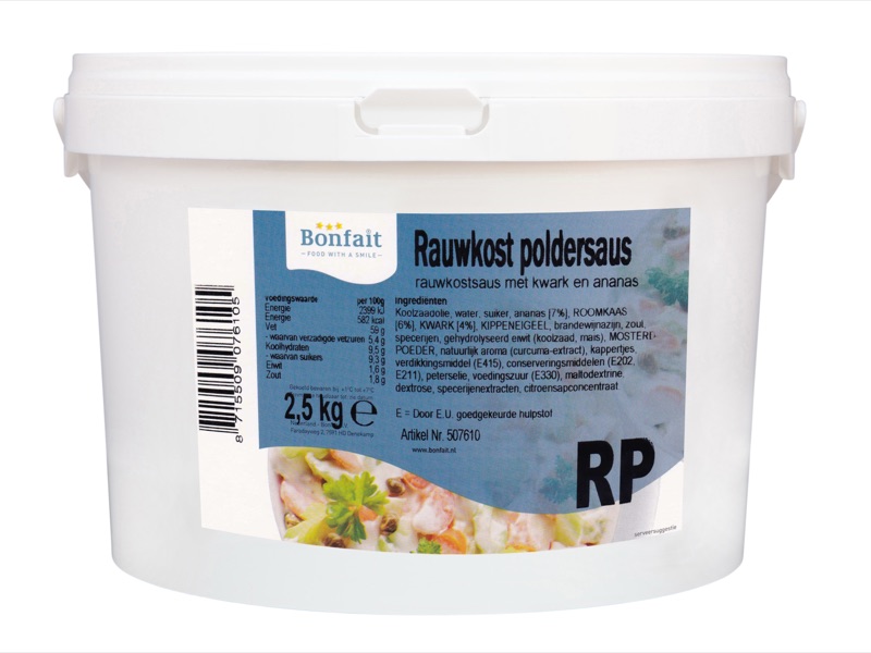 Rauwkost Poldersaus 2,5kg