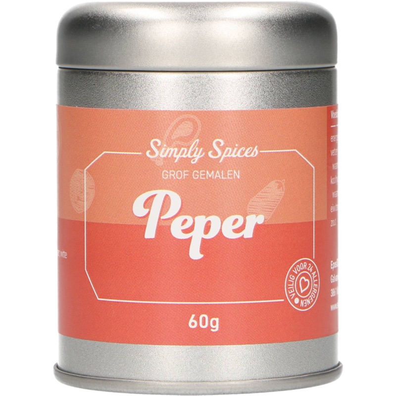 Grof Gemalen Peper 6x60gram